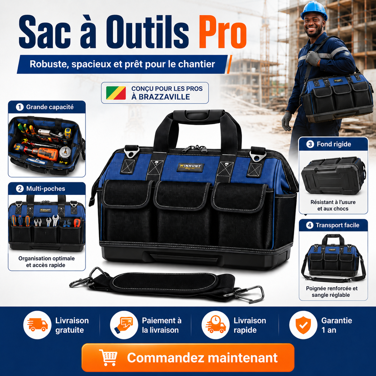 Sac à Outils Pro – Organisez Tout, Travaillez Plus Vite