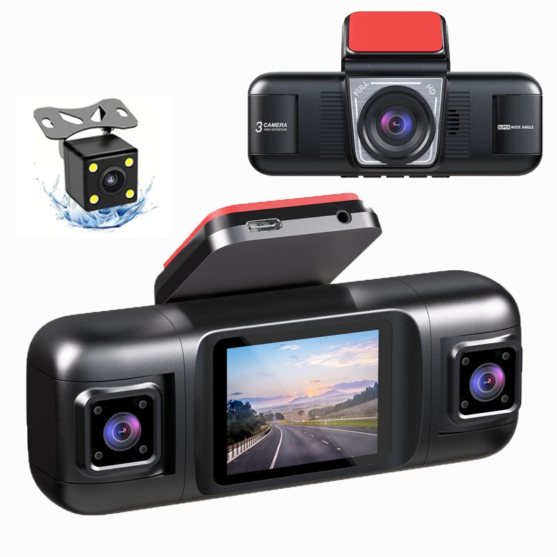 Dashcam 3 Caméras™ – Preuve Vidéo, Vision Nocturne + Caméra Arrière Offerte brz