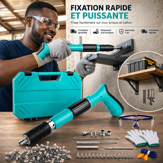 Outil de Fixation Manuel pour Béton – Rapide, Puissant & Sans Perceuse