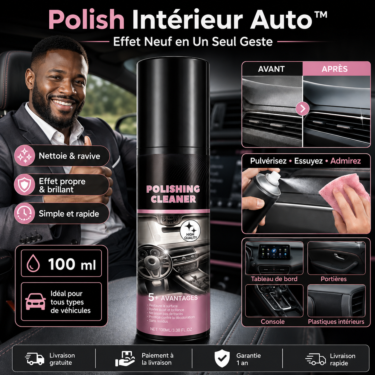 Polish Intérieur Auto™ – Effet Neuf en Un Seul Geste