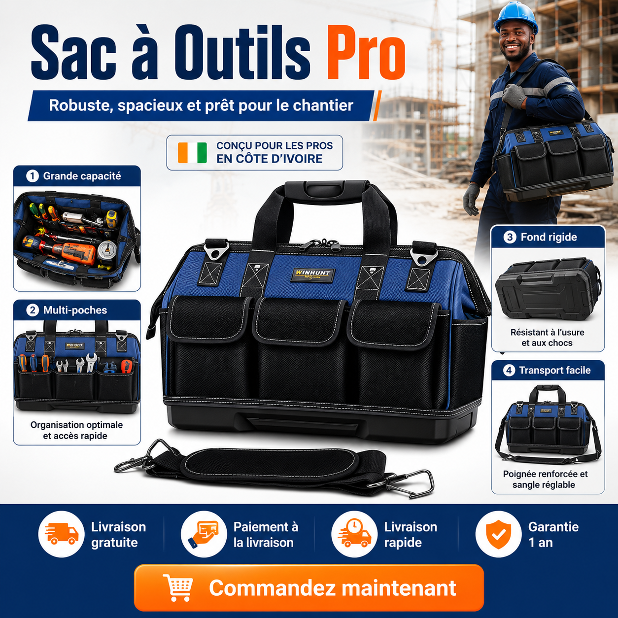 Sac à Outils Pro – Organisez Tout, Travaillez Plus Vite