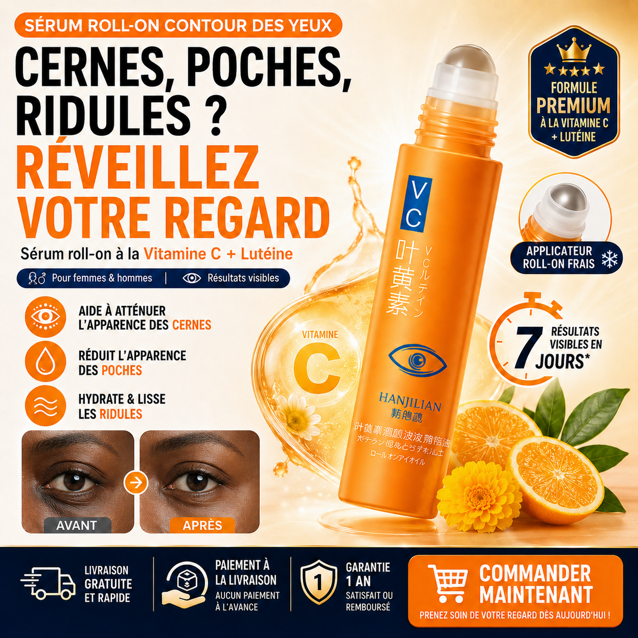 Sérum Roll-On Anti-Cernes & Anti-Rides Pro™ – Regard Plus Jeune