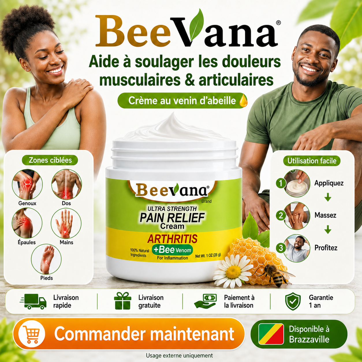 🐝 BeeVana™ – Soulagement Rapide des Douleurs Musculaires & Articulaires