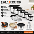 Set Bols Inox 6-en-1 – Fini le Désordre en Cuisine