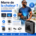 Ventilateur Turbo Anti-Chaleur – Fraîcheur Instantanée & Mains Libres
