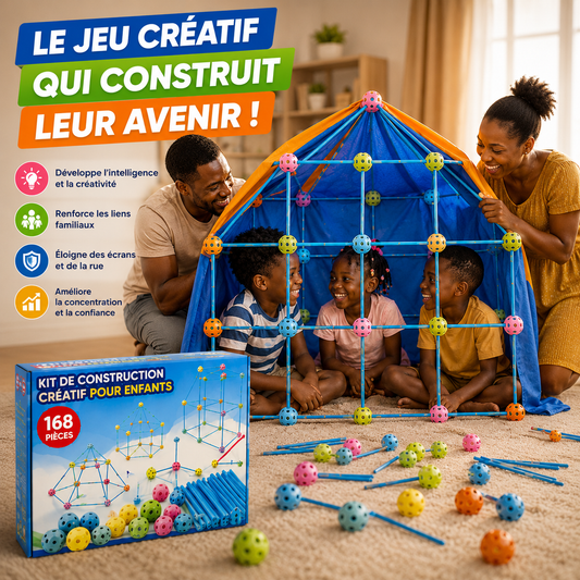 Kit Cabane 168 Pièces – Jouer, Créer, Grandir